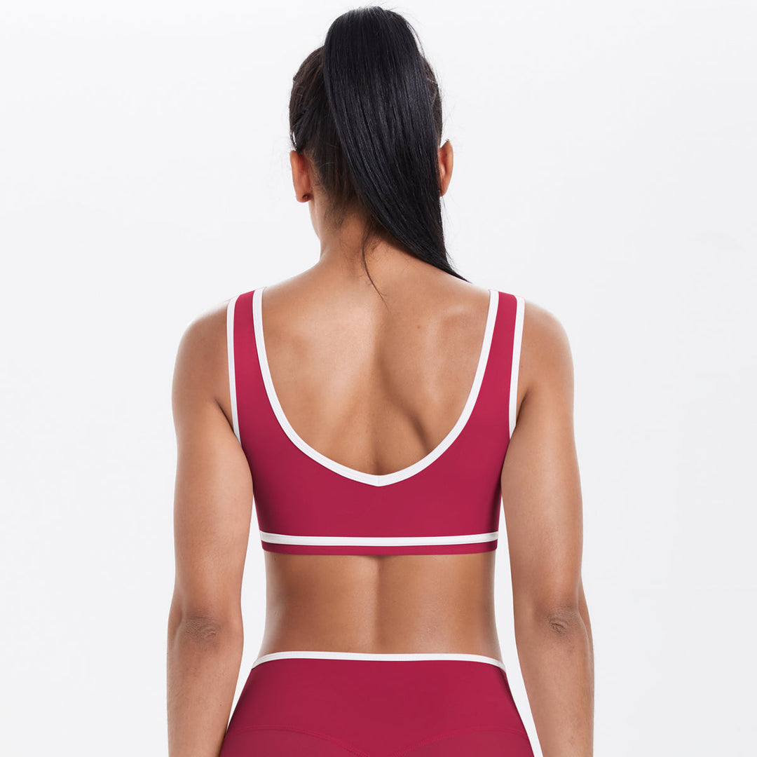 Colorblock Low-Cut Sports Bra