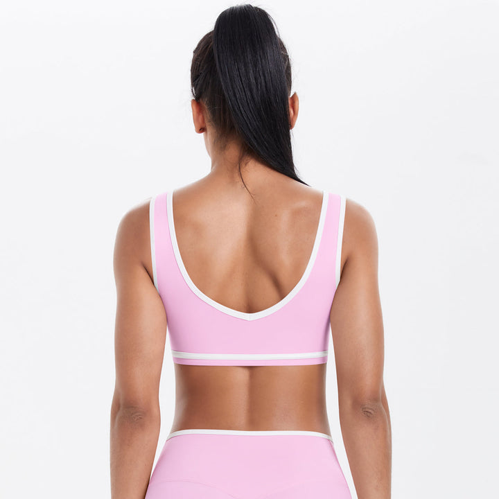 Colorblock Low-Cut Sports Bra