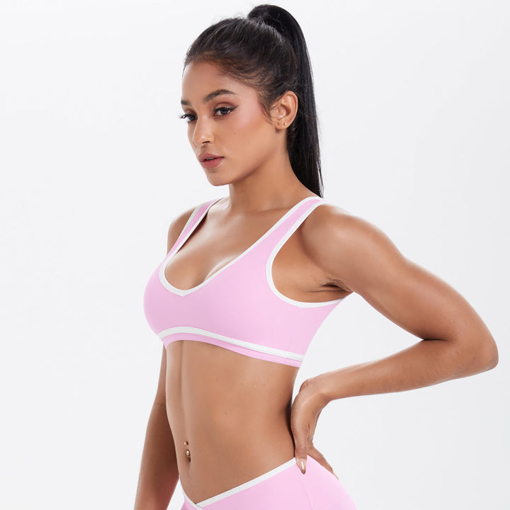 Colorblock Low-Cut Sports Bra