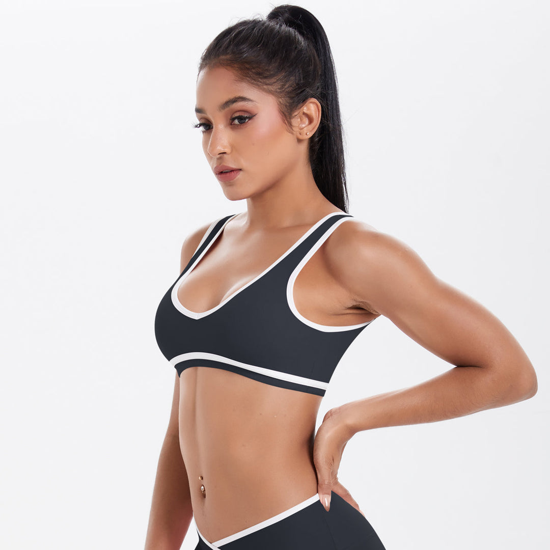 Colorblock Low-Cut Sports Bra