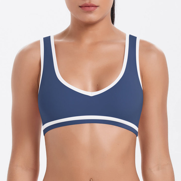 Colorblock Low-Cut Sports Bra