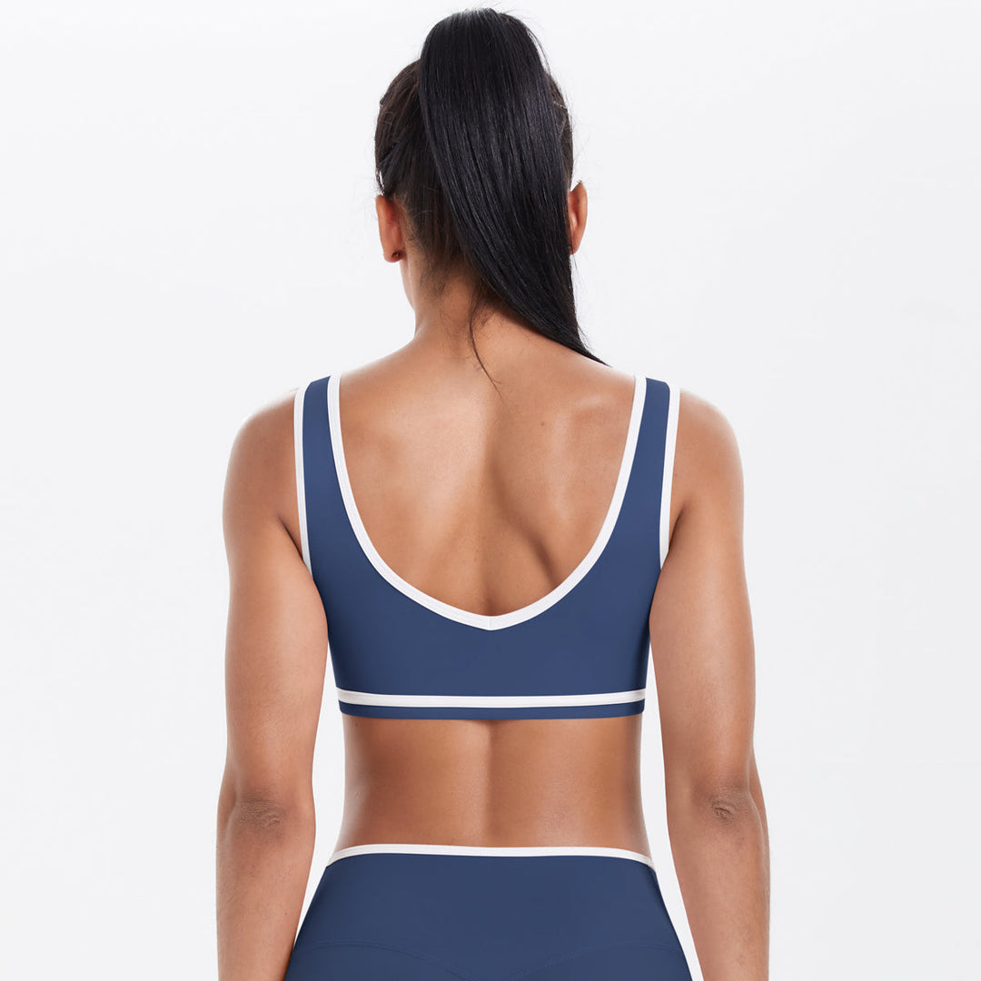 Colorblock Low-Cut Sports Bra