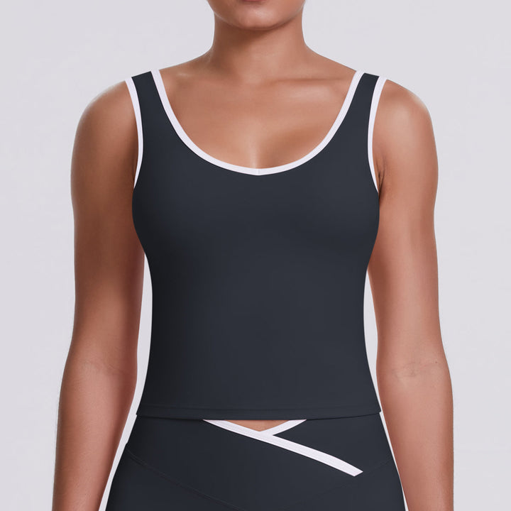 Colorblock Low-Cut Sports Tank
