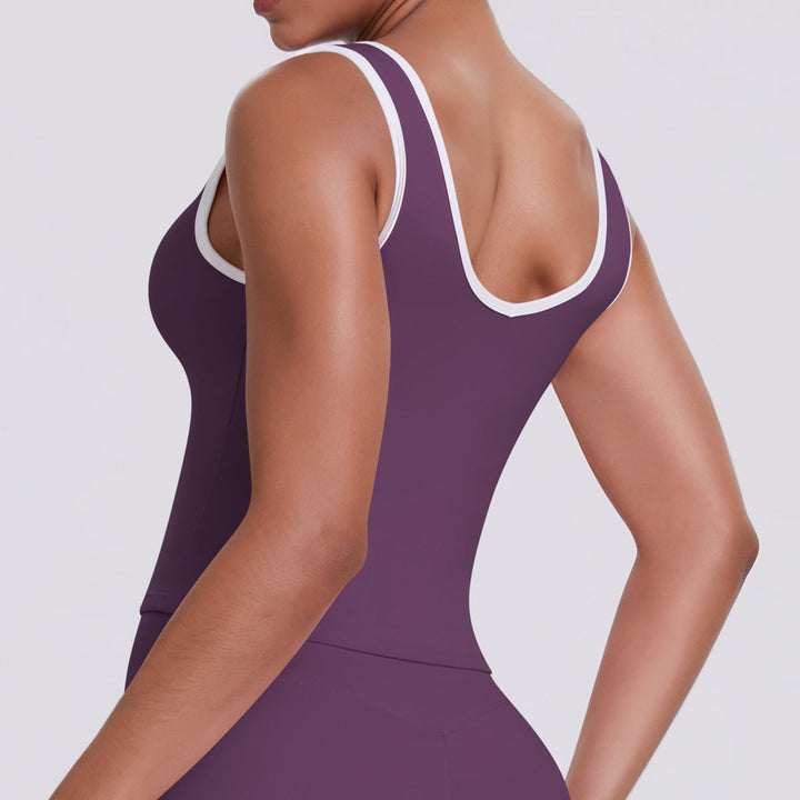 Colorblock Low-Cut Sports Tank