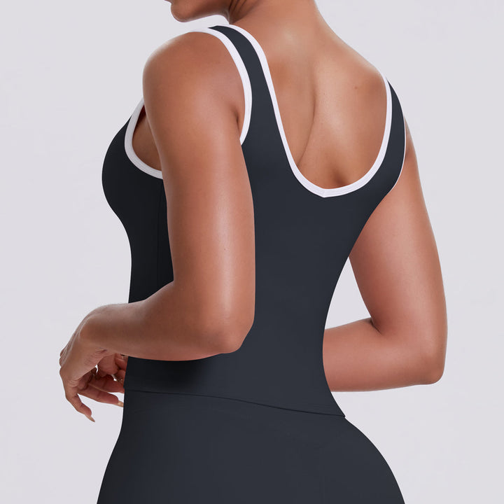 Colorblock Low-Cut Sports Tank