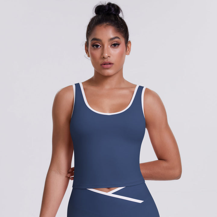 Colorblock Low-Cut Sports Tank