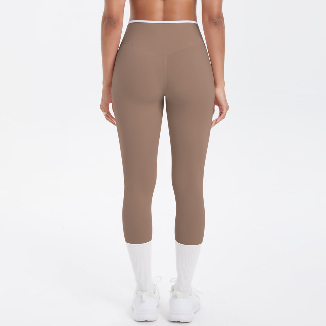 Colorblock V-Waist Cross Sports Leggings