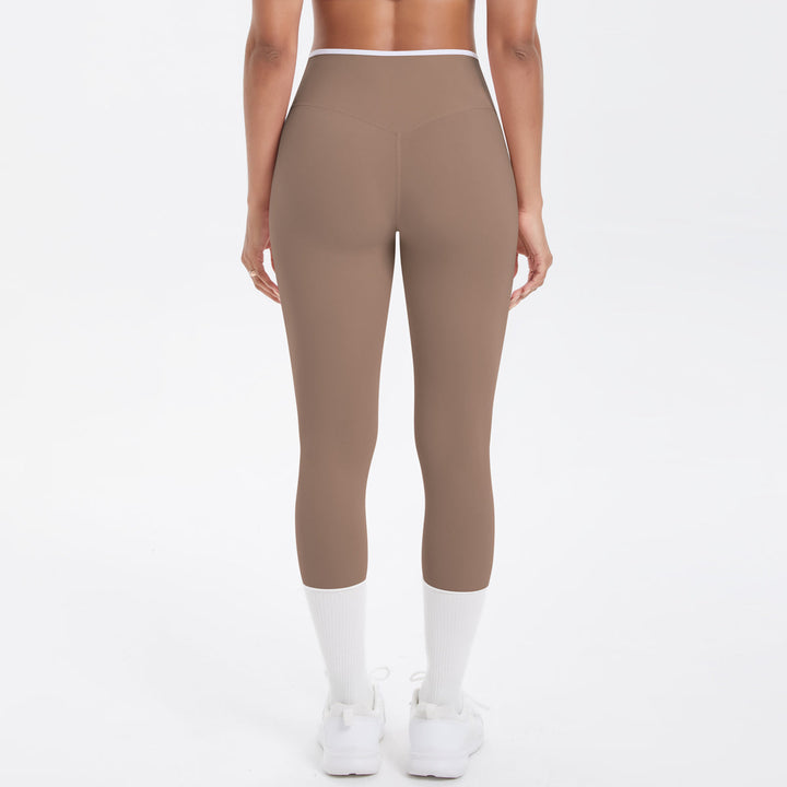 Colorblock V-Waist Cross Sports Leggings