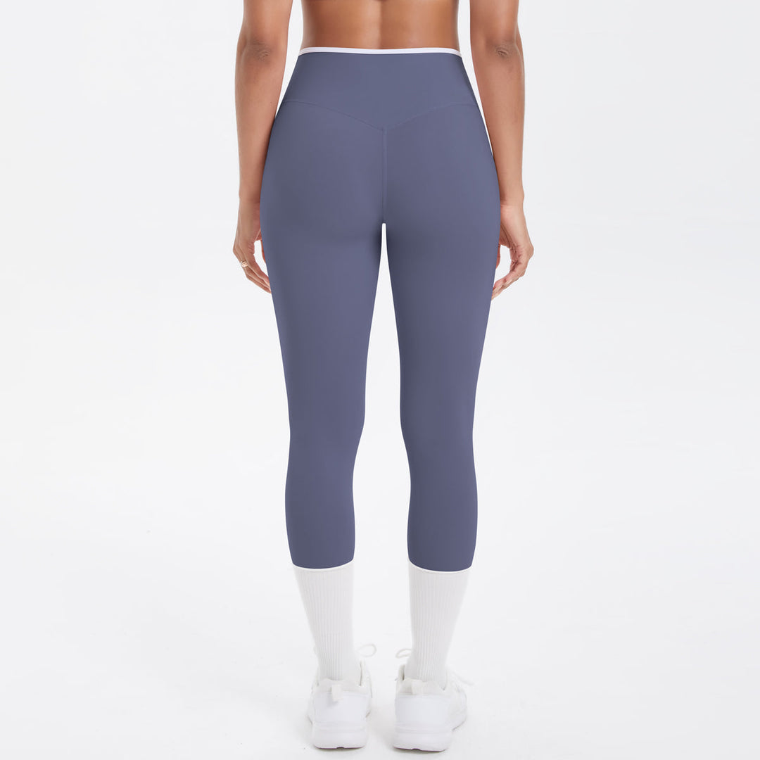 Colorblock V-Waist Cross Sports Leggings