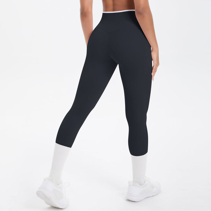 Colorblock V-Waist Cross Sports Leggings