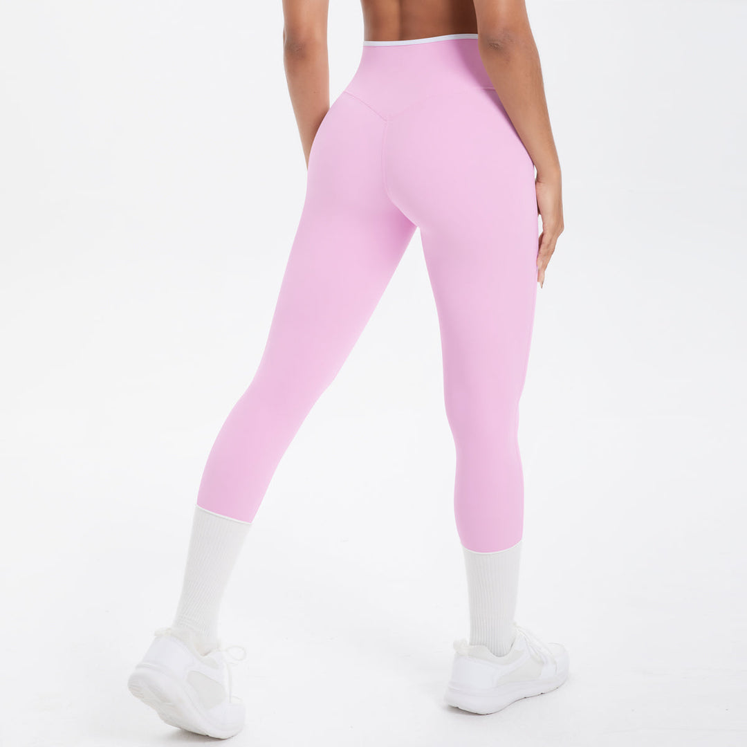 Colorblock V-Waist Cross Sports Leggings