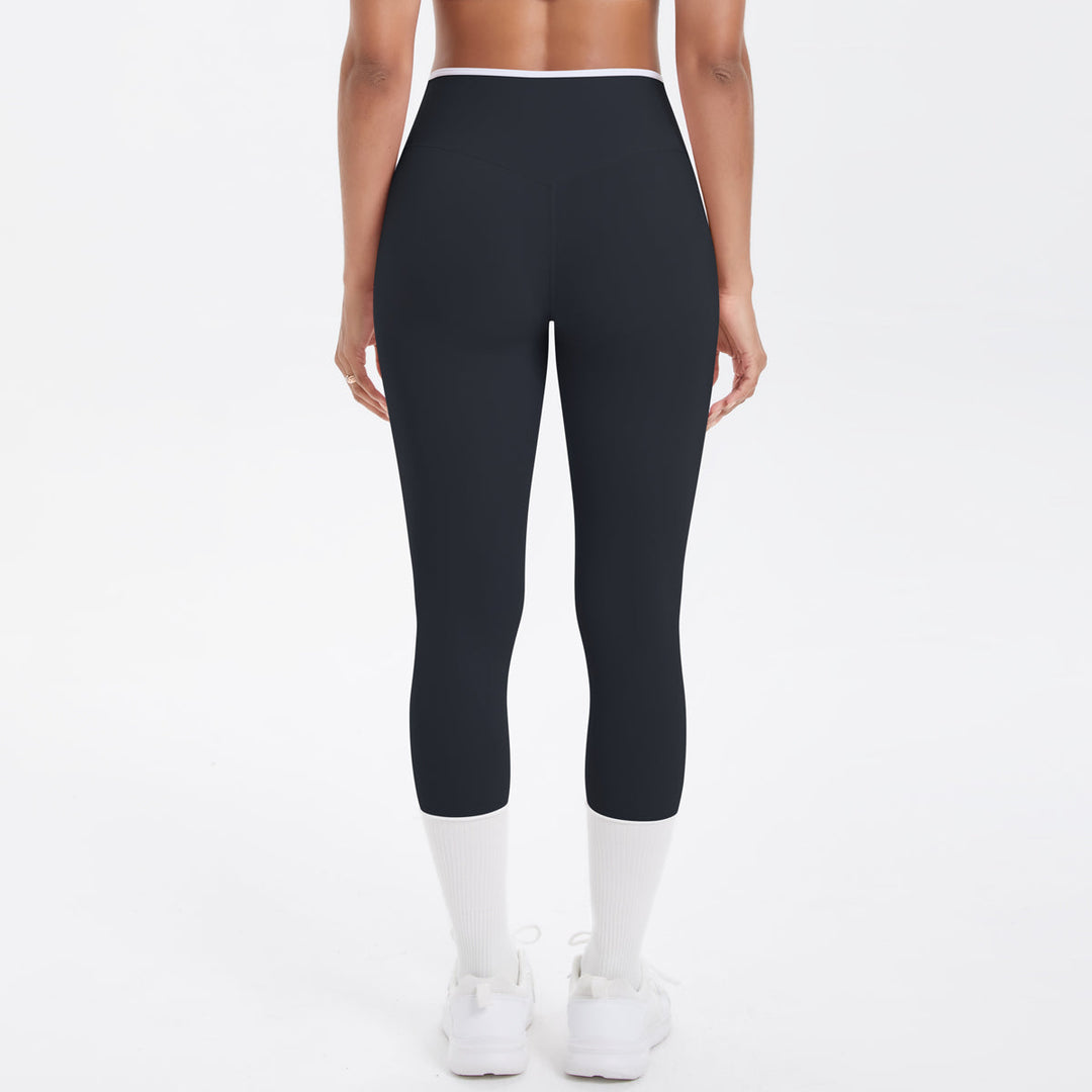 Colorblock V-Waist Cross Sports Leggings