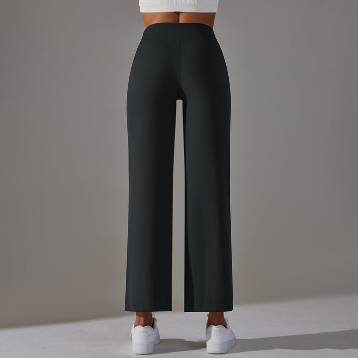 High-Waist Straight-Leg Sports Pants