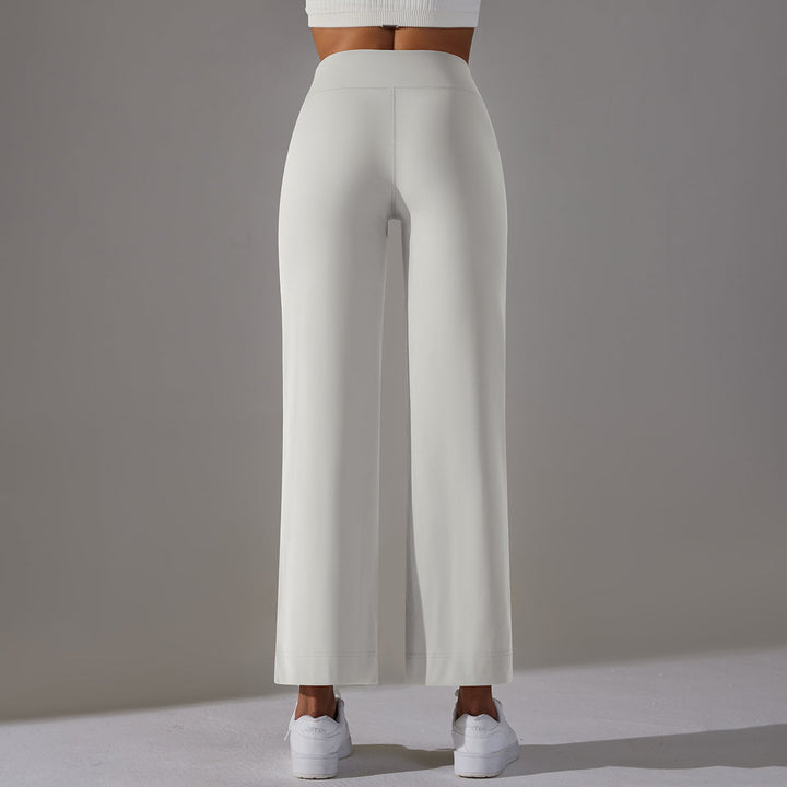 High-Waist Straight-Leg Sports Pants