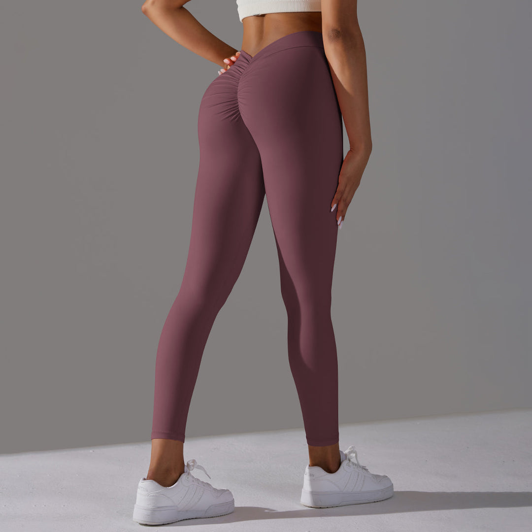 V-Back Ruched Leggings