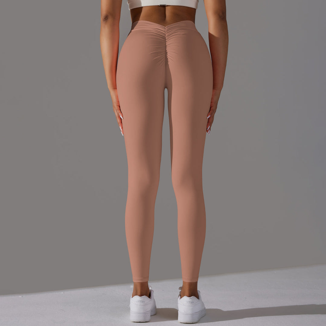 V-Back Ruched Leggings